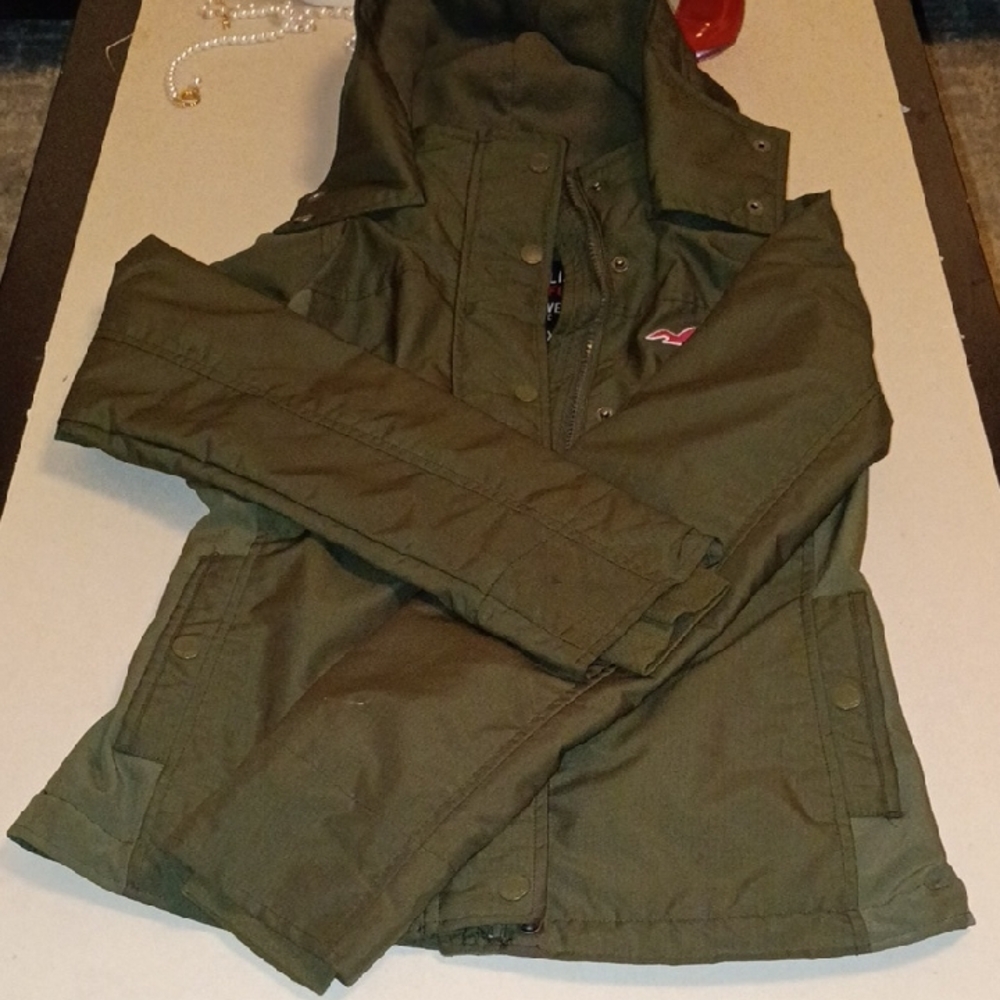 Hollister Olive Green All-Weather Jacket